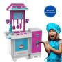 Imagem de Cozinha Infantil Completa Geladeira Torneirinha Sai Agua De Verdade Magic Toys