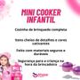 Imagem de Cozinha Infantil Mini Cooker Panelas Colher Brinquedo Fogão