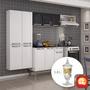 Imagem de Cozinha Itatiaia Rose Compacta 4 Pecas Preto e Gabinete Branco (com Suqueira Diamond 1,8L)