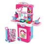 Imagem de Cozinha Maleta Infantil Brinquedo Com Som e Luz Dm Toys 6799