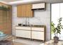 Imagem de Cozinha Modulada Agata 4 Peças Freijó/OffWhite Resistente