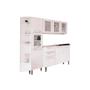 Imagem de Cozinha Modulada Bertolini Evidence 4 Peças (1 Armário + 1 Balcão + 1 Paneleiro + 1 Complemento) C4P47 Branco