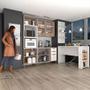 Imagem de Cozinha Modulada Completa 6 Peças com Painel Bancada Gourmet e Tampo Stylo Luciane Móveis
