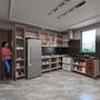 Imagem de Cozinha Modulada Completa 8 Peças com Tampos e sem Pia Stylo Luciane Móveis