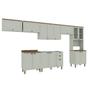 Imagem de Cozinha Modulada Completa com Aérea de Serviço Integrada 100% Mdf