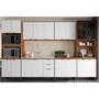 Imagem de Cozinha Modulada Completa Completa FMT006 Firenze (2 Aéreos + 2 Balcões + 2 Paneleiros) 6 Peças Amendola/Branco - Demóbile