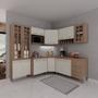 Imagem de Cozinha Modulada Completa Fidelitá Paris 7 Peças 410cm 16 Portas 3 Gavetas Com Tampo Nogal/Salinas