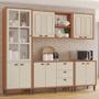 Imagem de Cozinha Modulada Completa Júlia 100% MDF Tuboarte com 2 balcões independentes e 11 portas