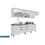 Imagem de Cozinha Modulada Completa Manhattan 9 Peças (4Aéreos+3Balcões+2Complementos) C9P159 Branco - Herval
