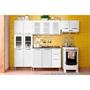 Imagem de Cozinha Modulada Completa Múltipla 4 Peças (2 Armários + 1 Balcão + 1 Paneleiro) C4P79 Branco - Bertolini