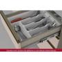 Imagem de Cozinha Modulada Henn Connect 15 Peças (5 Armários + 3 Balcões + 2 Paneleiros + 5 Complementos) C15P01 Duna/Cristal