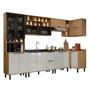 Imagem de Cozinha Modulada Toscana 7 Peças Mdf com Paneleiro 1 Forno e Armários Canto