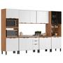 Imagem de Cozinha Modular com 6 Peças Sem Tampo Firenze Composição FMT006 Amendola Touch/Branco - Demóbile
