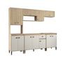 Imagem de Cozinha Torino 6 - 253 X 220 X 51,5 MEL / OFF WHITE