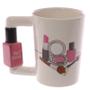 Imagem de Creative Cerâmica Canecas Meninas Ferramentas Kit de Beleza Especial Nail Polish Handle Tea Coffee Mug Cup Caneca Personalizada Canecas Para Mulheres Presente Canecas (branco)