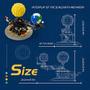 Imagem de Creative Earth, Moon and Sun Move Building Blocks Model Kit and Gifts for Kids and Adults, Compatível com Lego e Grandes Marcas (461Pieces)