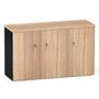 Imagem de Credenza com 03 Portas P25 Pandin 1,20 M Noce Naturale e Preto