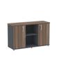 Imagem de Credenza com Prateleira P25 Pandin 1,20 M Walnut e Grafito