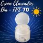 Imagem de Creme Clareador de Manchas Marcas Rosto Facial Dia 70 Fps Proteção Solar