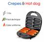 Imagem de Crepeira Suiço Crepe E Hot Dog 6 Cavidades Gourmet 110V