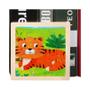 Imagem de Crianças 11X11CM Madeira Dos Desenhos Animados Animal Tráfego Tangram Quebra-cabeça Educacional