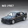 Imagem de Crianças Bmw M3 1987 Liga Diecast Brinquedo Modelo De Carro Metal Puxar Para Trás 2 Portas Abertas