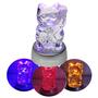 Imagem de Cristal Com Base de LED Colorido Enfeite Quarto 10cm 22101 22162 22105