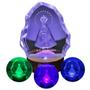 Imagem de Cristal Nossa Senhora Aparecida Cubo Vidro + Base Led RGB Luminosa 10cm KIT061