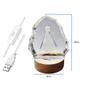Imagem de Cristal Nossa Senhora Aparecida Cubo Vidro + Base Led RGB Luminosa 10cm KIT061