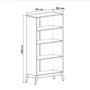Imagem de Cristaleira 2 Portas de Vidro 0808 Branco - Genialflex