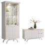 Imagem de Cristaleira e Aparador Buffet Vicenza Off White  New Ceval