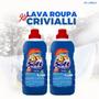 Imagem de Crivialli Lava Roupas Soft PLus Topazio Azul 01 litro Kit 02 und