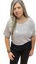 Imagem de Croped Blusa Feminino de Paete Plus Size e Tam M Pink Pret