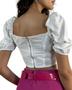 Imagem de Cropped alfaiataria estilo corset  botões cristais REF6001