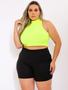 Imagem de Cropped cavadinho plus size rosa soul