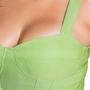 Imagem de Cropped Corset de Alça Corpete Modelador Com Decote Meia Taça Plus Size