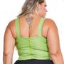 Imagem de Cropped Corset de Alça Corpete Modelador Com Decote Meia Taça Plus Size