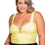 Imagem de Cropped de Alça Larga Com Detalhe no Busto Alfaiataria Plus Size