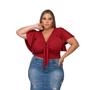 Imagem de Cropped de Manga Curta Flare Plus Size Exg