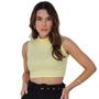 Imagem de Cropped Em Ribana Regata Moda Casual Feminino