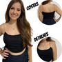 Imagem de Cropped Feminino Alcinha Corrente Com Bojo Modinha
