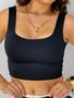 Imagem de Cropped Feminino Blogueira Estampa Lisa