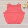 Imagem de Cropped Feminino Plus Size Liso Com Elastico na Cintura