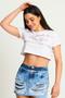 Imagem de Cropped Feminino Silk Logo Planet Girls Branco