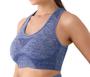 Imagem de Cropped Feminino Top Fitness Esportivo Academia Treino Sem Costura Com Bojo