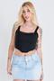 Imagem de Cropped Feminino Up Glam Alça Larga Planet Girls Preto