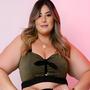 Imagem de Cropped Laço Plus Size em Lurex da Drapa Plus