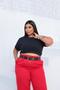 Imagem de Cropped Plus Size Básico Camiseta Ribana Elastano 48 ao 56