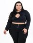 Imagem de Cropped plus size manga longa modelo michelly