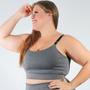 Imagem de Cropped Plus Size Mescla Sem Bojo